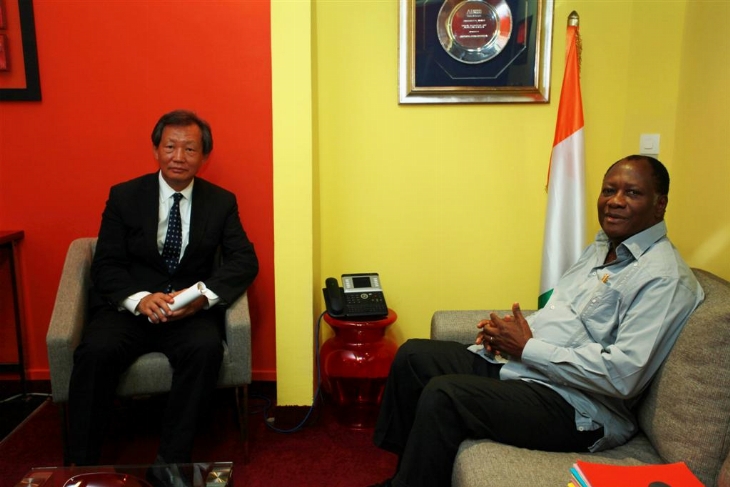 Sécurisation de la frontière du Liberia-CI/ Le président Ouattara reçoit les chefs de l`Onuci et de la Minul